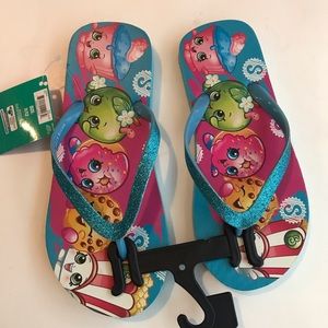 Shopkins Flip flops for girls blue
